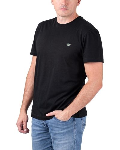 Lacoste T-Shirt Short Sleeved Crew Neck Tee - Schwarz