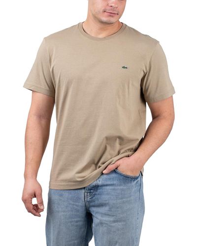 Lacoste T-Shirt Round-Cutout Logo Tee - Grau