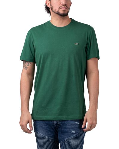 Lacoste T-Shirt Short Sleeved Crew Neck Tee - Grün