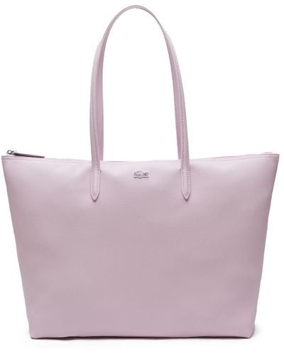 Lacoste Concept Tote Shopping Bag - Lila