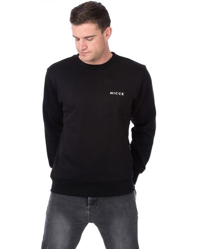 Nicce London Chest Logo Sweater - Schwarz