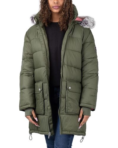 UGG Ozzy Mid-Length Puffer Jacket - Grün