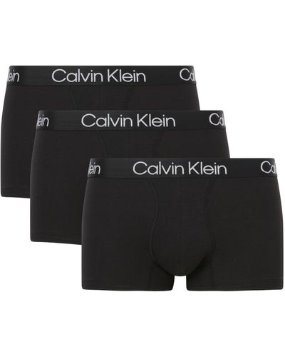 Calvin Klein 3er-Pack Boxershorts Modern Structure - Schwarz