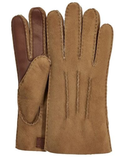 UGG Sheepskin Side Tab Tech Handschuhe - Braun