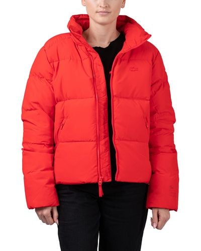 Lacoste Winterjacke Puffer Jacket - Rot