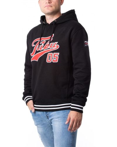 Fubu Varsity SSL Hoodie - Schwarz