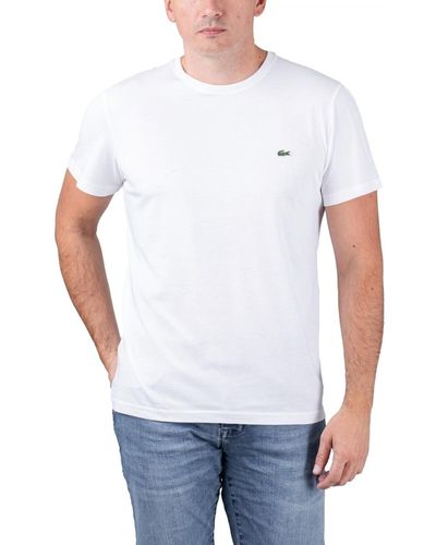 Lacoste T-Shirt Short Sleeved Crew Neck Tee - Weiß