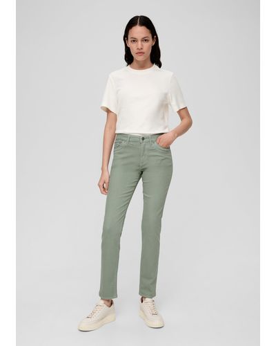 S.oliver Jeans Betsy / Slim Fit / Mid Rise / Slim Leg - Grün