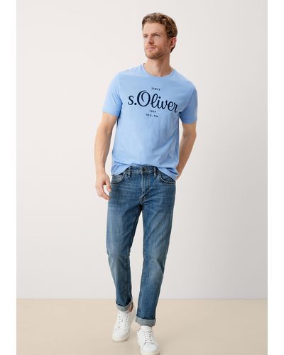 S.oliver Jeans York / Regular Fit / Mid Rise / Straight Leg - Blau