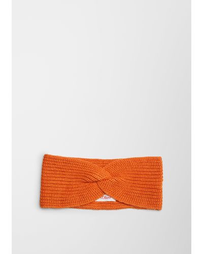 S.oliver Stirnband mit Knoten-Detail - Orange