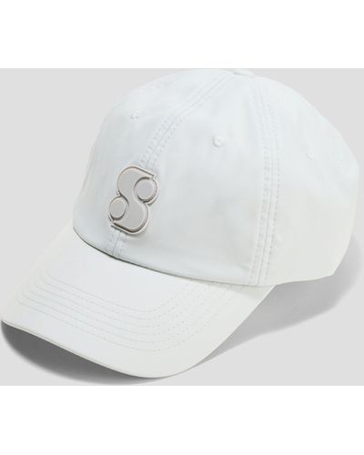 S.oliver Cap mit Logo-Applikation - Weiß