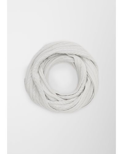 S.oliver Loop-Schal aus Wollmix - Grau