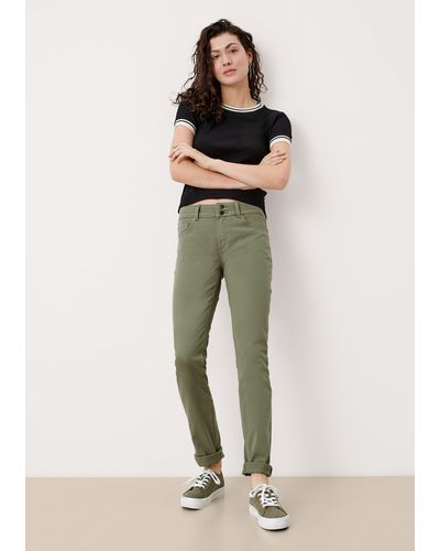 QS Jeans Catie / Slim Fit / Mid Rise / Slim Leg - Natur