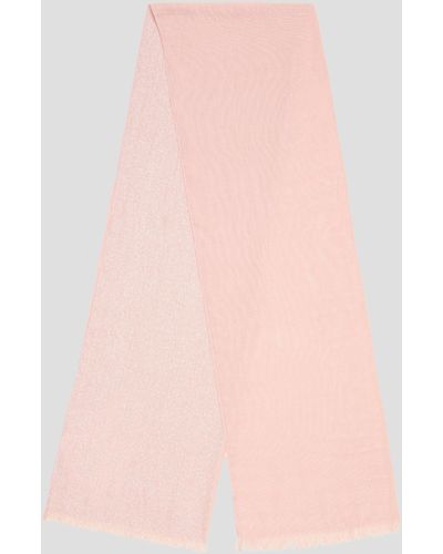 S.oliver Leichter Schal mit Glitzergarn - Pink