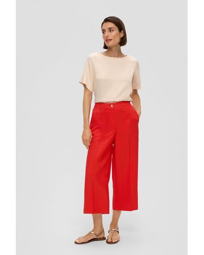 S.oliver Culotte mit Wide leg - Rot