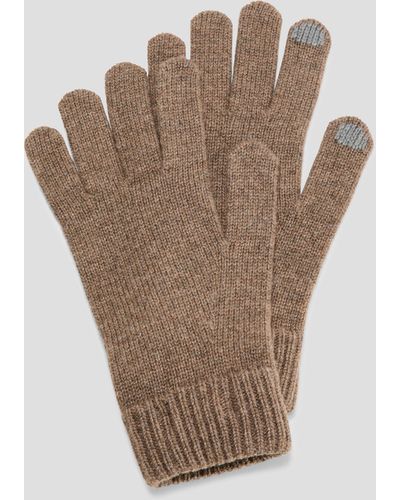 S.oliver Handschuhe aus Woll-Kaschmir-Mix - Natur