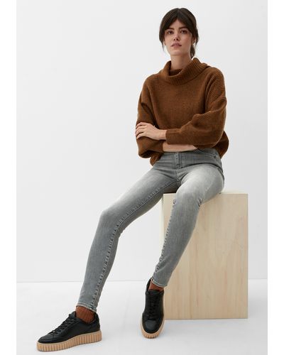 S.oliver Jeans Anny / Super Skinny Fit / High Rise / Super Skinny Leg - Grau