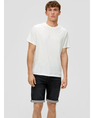 S.oliver Bermuda Jeans Mauro / Regular Fit / Mid Rise / Straight Leg - Weiß