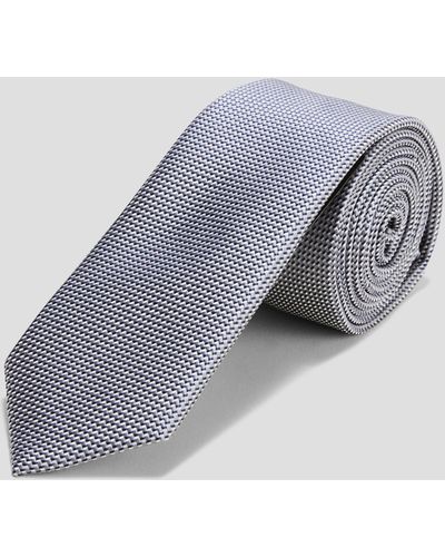 S.oliver Krawatte aus Seidenmix - Grau