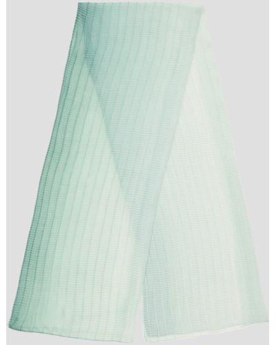 S.oliver Plissierter Schal mit All-over-Muster - Grün
