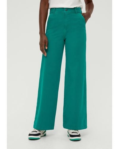 S.oliver Jeans Suri / Regular Fit / High Rise / Wide Leg - Grün