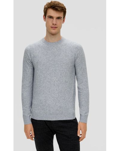 S.oliver Pullover aus Wollmix - Grau