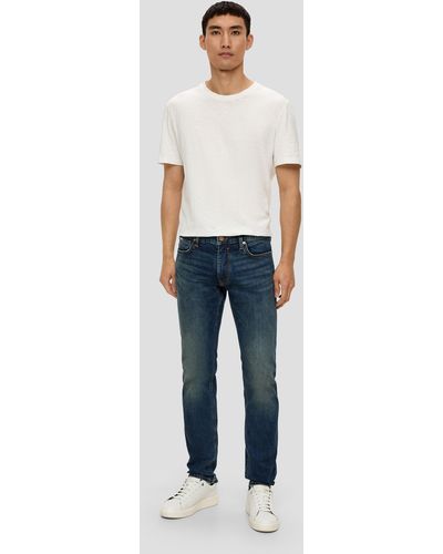 S.oliver Jeans Keith / Slim Fit / Mid Rise / Straight Leg - Blau