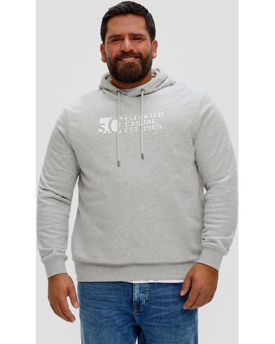 S.oliver Sweatshirt mit Kapuze - Grau