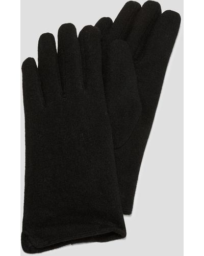 S.oliver Handschuhe aus Wollmix - Schwarz