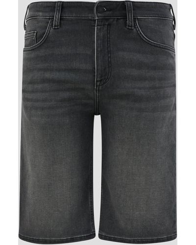 S.oliver Bermuda Jeans Mauro / Regular Fit / Mid Rise / Straight Leg - Schwarz