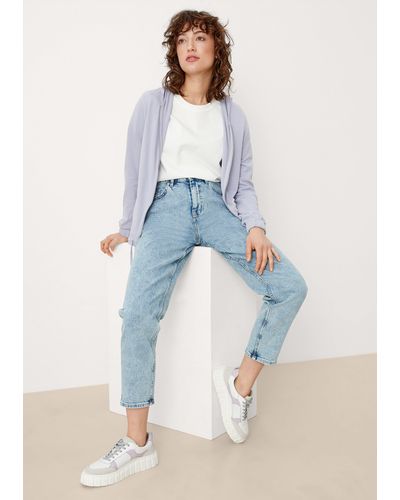 S.oliver Relaxed: 7/8-Jeans - Blau