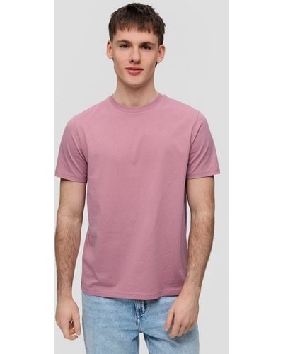QS T-Shirt aus Baumwolle - Rot