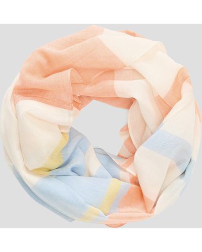 S.oliver Loop-Schal aus Baumwolle - Weiß