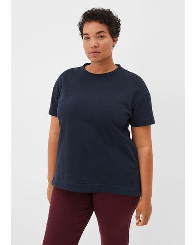 S.oliver Sweatshirt mit kurzen Ärmeln - Blau