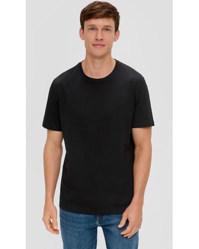 S.oliver T-Shirt aus Baumwolle im Multipack - Schwarz