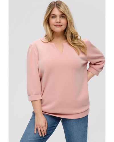 S.oliver Sweatshirt aus Scuba - Pink