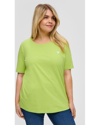 S.oliver T-Shirt mit Print-Detail - Grün