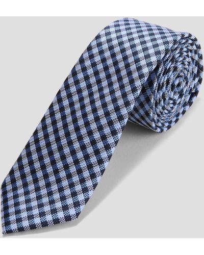 S.oliver Krawatte aus Seidenmix - Blau