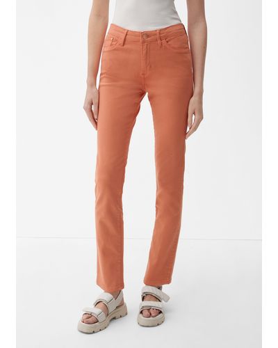 S.oliver Jeans Betsy / Slim Fit / Mid Rise / Slim Leg - Orange
