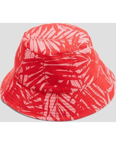 S.oliver Bucket Hat mit All-over-Print - Rot