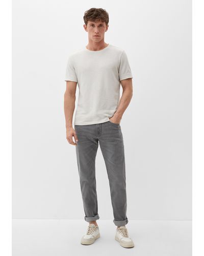 S.oliver Jeans York / Regular Fit / Mid Rise / Straight Leg - Weiß