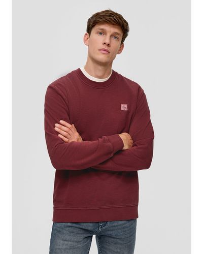 S.oliver Sweatshirt aus reiner Baumwolle - Rot