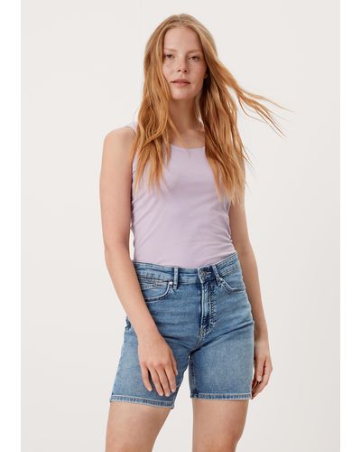 S.oliver Jeans-Shorts Franciz / Relaxed Fit / Mid Rise / Straight Leg - Blau