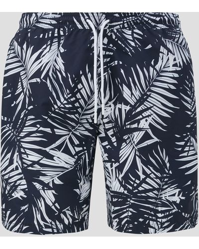 S.oliver Badehose mit All-over-Print - Blau
