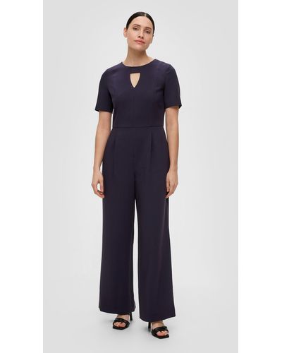 S.oliver Overall mit Cut-out-Detail - Blau