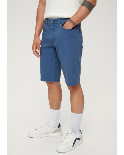 S.oliver Jeans-Shorts / Regular Fit / High Rise / Straight Leg - Blau