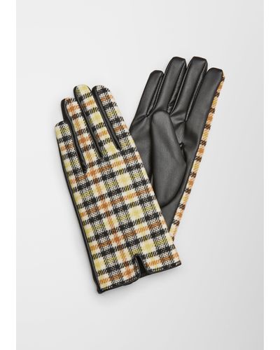 S.oliver Handschuhe aus Lederimitat - Mehrfarbig