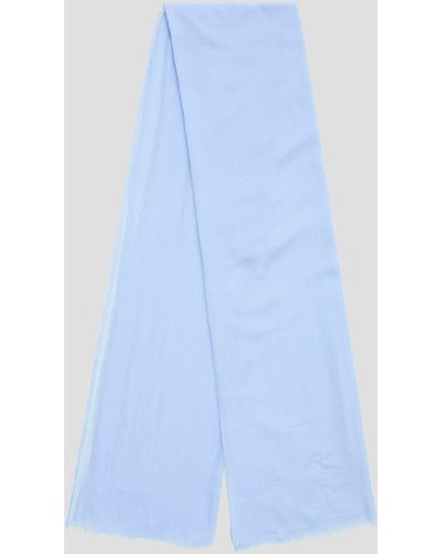S.oliver Unifarbener Schal aus leichtem Polyester - Blau
