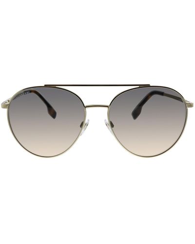 Burberry Be 3115 1109g9 Pilot Sunglasses - Gray