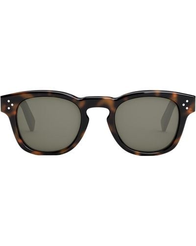 Celine Bold 3 Dots Cl 40233 I 53n Round Sunglasses - Black